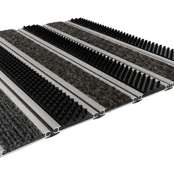 Wide-Flat Einlage Sauberlaufmatte und Bürste
